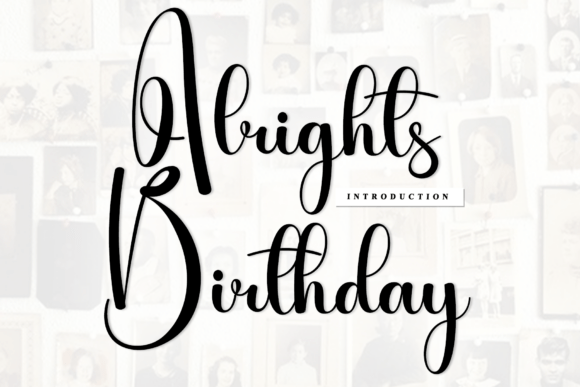 Alrights Birthday: The Artisan Script Font
