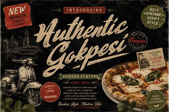 Authentic Gokpesi: A Vintage Script for Modern Brands