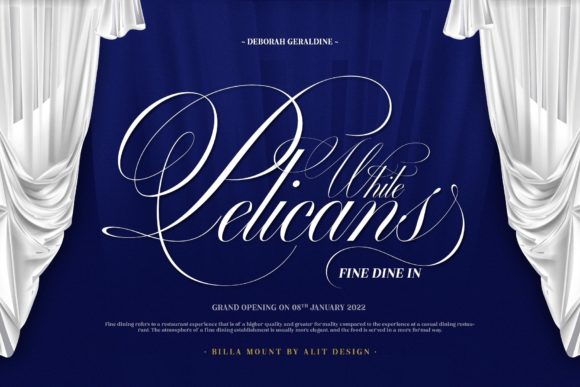 Billa Mount: A Modern Script for Distinctive Design