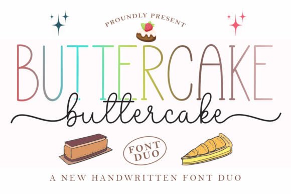 Butter Cake Duo: A Font That Bridges Elegance and Ease