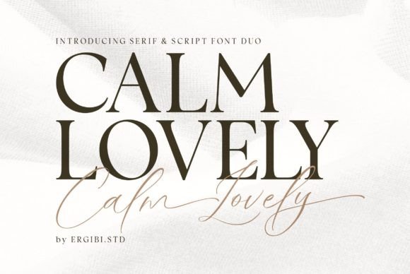 Calm Lovely: A Modern Duo for Elegant Branding