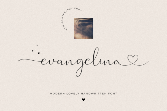 Evangelina: A Script Font for Modern Luxury Branding
