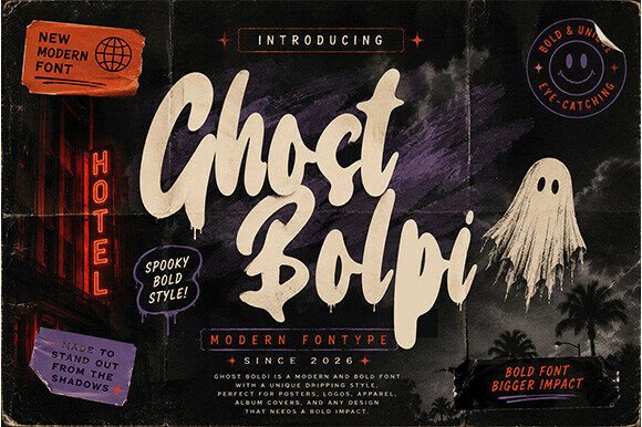 Ghost Bolpi: Injecting Eerie Energy into Modern Typography