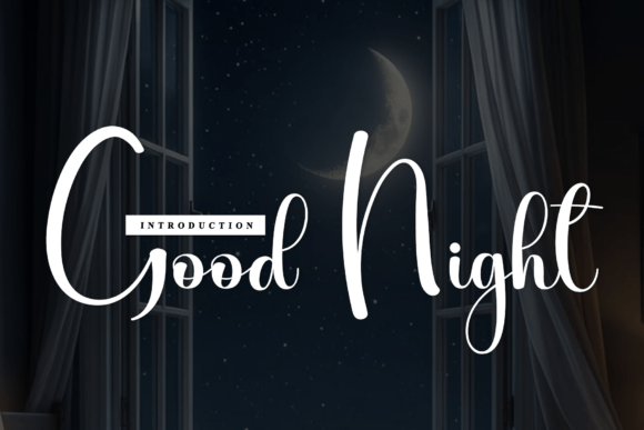 Good Night: A Font with Artisanal Character