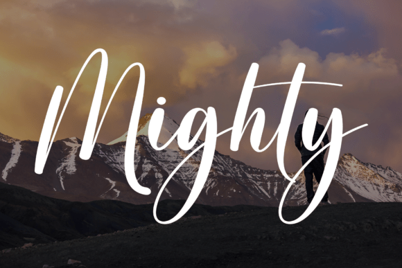 Mighty: The Elegant Script Font for Unforgettable Designs