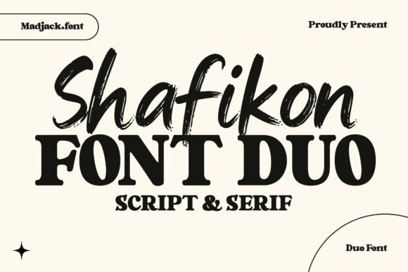 Shafikon: Where Classic Script Meets Modern Serif