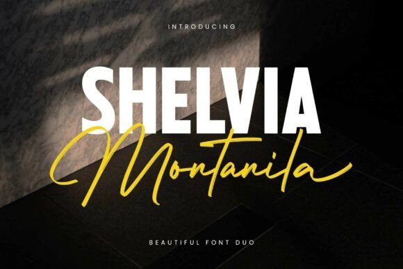 Shelvia Montanila: A Font Duo for Bold, Expressive Design