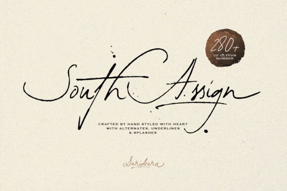 South Assign: The Vintage Script Font for Timeless Branding