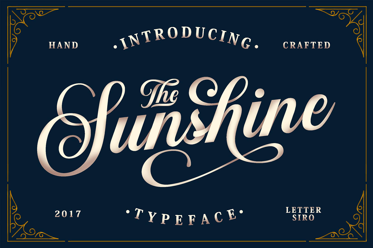 Sunshine & Vintage Ornaments: A Font with Authentic Character