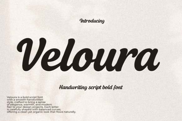 Veloura: A Script Font with Modern Elegance
