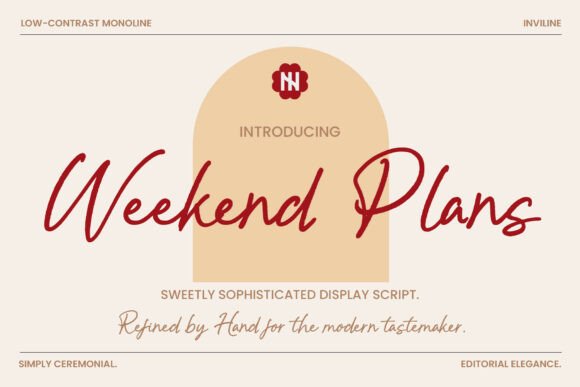 Weekend Plans: A Font That Feels Like a Handwritten Note